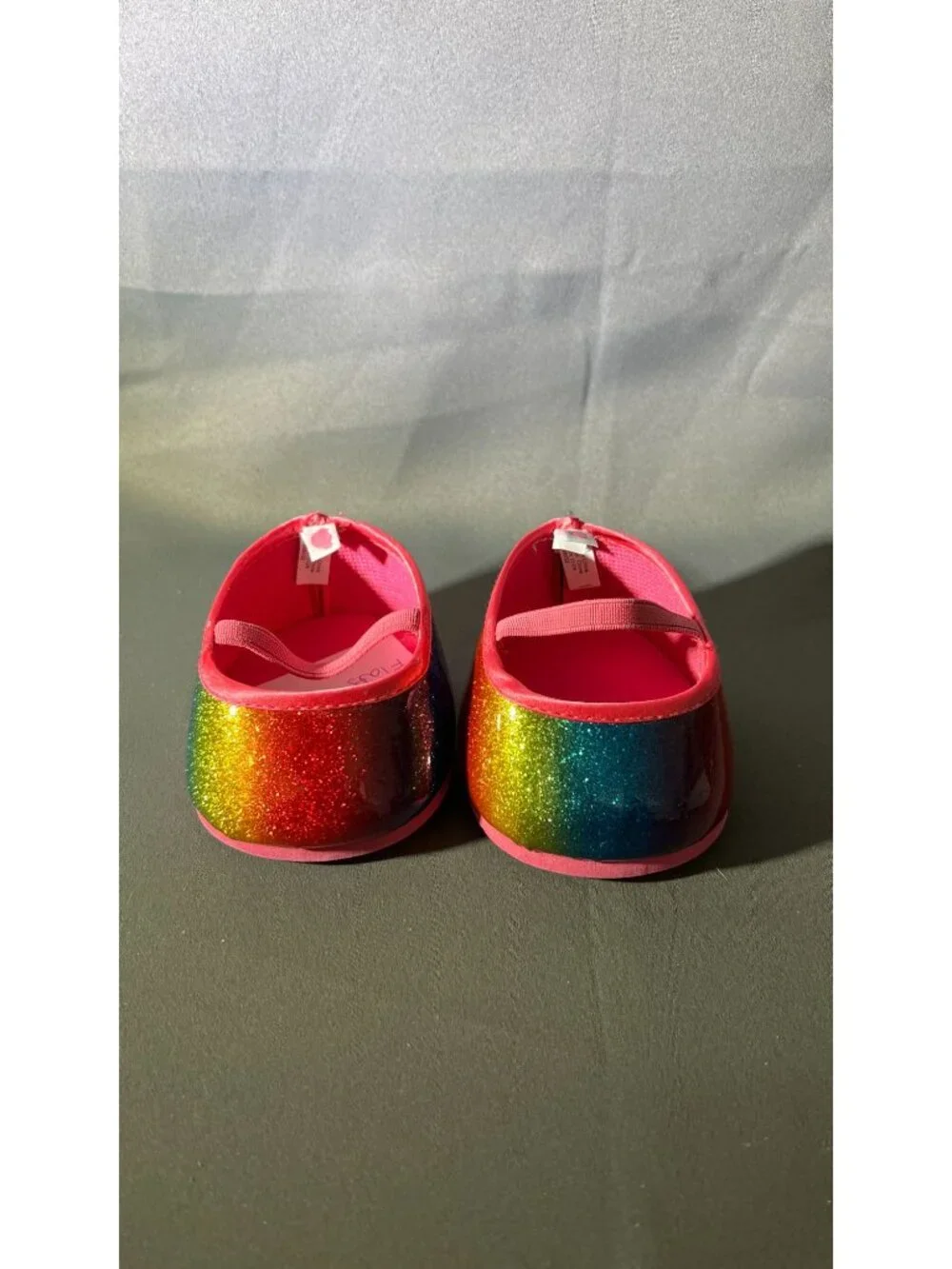 Rainbow Glitter B-A-B Doll Shoes For Plush Toys Slip-On Design